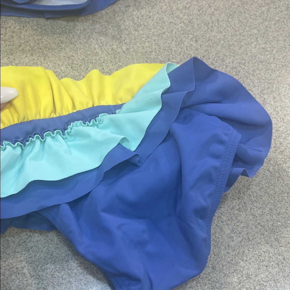 Janie and Jack Multicolor Ruffled Bikini - Picture 2 of 5